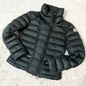 1円〜 大人気モデル MONCLER モンクレール ダウンジャケット MELISSE アシンメトリー ワッペン 大きいサイズ 希少 4サイズ ブラック