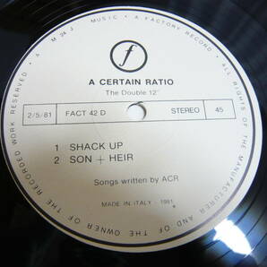 12×2 A Certain Ratio / The Double 12 良品 Factory Italy盤 1981年 New Orderの画像9