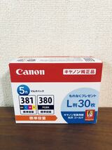 送料無料◆Canon 純正インクカートリッジBCI-381+380/5MP 5色マルチパック 取付期限2025.11 新品_画像1