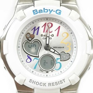 新品 CASIO カシオ BABY-G ベビーG 腕時計 BGA-116-7B2 クオーツ アナデジ ラウンド ホワイト 箱付き 新品電池交換済み 動作確認済み