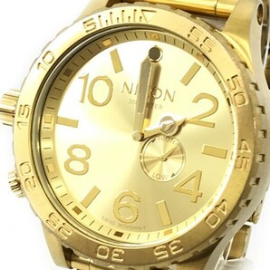NIXON ニクソン SIMPLIFY THE51-30 腕時計 A057502 クオーツ アナログ ラウンド ゴールド スモールセコンド カジュアル ビッグフェイスの画像1