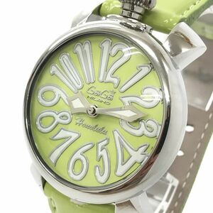 新品 GaGaMILANO ガガミラノ ホノルル 限定モデル MANUALE 40 マヌアーレ 腕時計 5020.LEHO.3 クオーツ グリーン コレクション 動作確認済