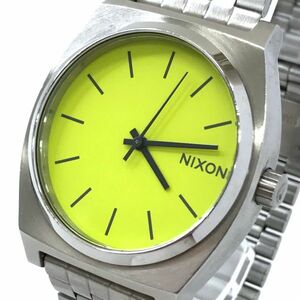 NIXON ニクソン THE TIME TELLER タイムテラー 腕時計 クオーツ アナログ ラウンド グリーン シルバー コレクション 動作確認済み