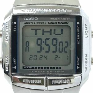 CASIO カシオ DATA BANK データバンク 腕時計 DB-360-1A クオーツ デジタル スクエア 軽量 カレンダー チープカシオ チプカシ 動作確認済み