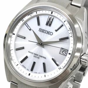 新品 SEIKO セイコー BRIGHTZ ブライツ 腕時計 電波ソーラー SAGZ079 カレンダー ビジネス おしゃれ アナログ チタン コレクション 動作OK