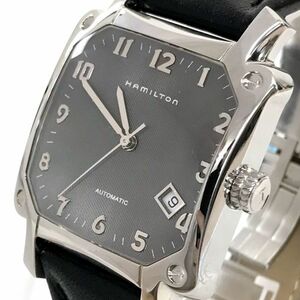 新品 HAMILTON ハミルトン ロイド 腕時計 自動巻き 手巻き H19415783 オートマティック 機械式 アナログ グレー コレクション 動作確認済.