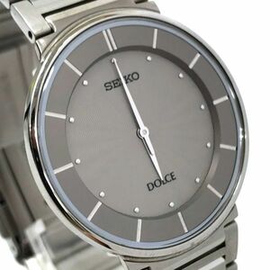 SEIKO セイコー DOLCE ドルチェ 腕時計 4J40-0AC0 クオーツ アナログ コレクション コレクター グレー ラウンド 電池交換済み 動作確認済み