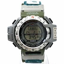 新品 CASIO カシオ PROTREK プロトレック 腕時計 PRT-40FSJ-3 クオーツ デジタル ラウンド トリプルセンサー 電池交換済み 動作確認済み_画像2