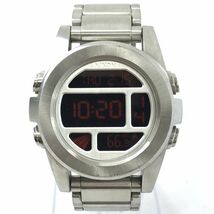 NIXON ニクソン THAT'S WHAT SHE SAID THE UNIT SS 腕時計 クオーツ デジタル ラウンド シルバー ウォッチ コレクション 動作確認済み_画像2