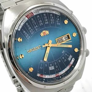 ORIENT オリエント 腕時計 自動巻き 機械式 オートマティック L4696725A-7A 万年カレンダー コレクション ブルー ヴィンテージ 動作OK