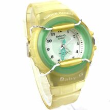 CASIO カシオ BABY-G ベビーG 腕時計 BG-11 クオーツ イエロー グリーン アナログ 可愛い おしゃれ 新品電池交換済み 動作確認済み_画像4