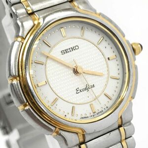 SEIKO セイコー EXCELINE エクセリーヌ 腕時計 1F21-0D70 クオーツ アナログ ラウンド ヴィンテージ コレクション シンプル おしゃれ