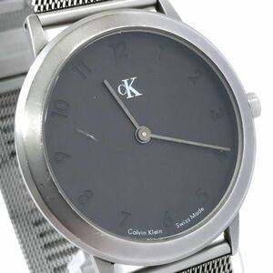 Calvin Klein カルバンクライン 腕時計 K3111 K3112 クオーツ アナログ ラウンド シルバー グレー コレクション 電池交換済み 動作確認済み