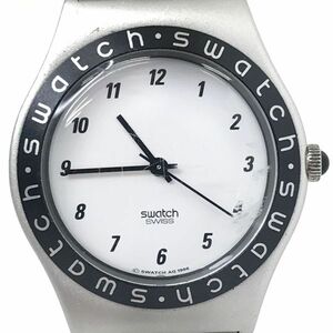 Swatch スウォッチ IRONY アイロニー 腕時計 クオーツ コレクション コレクター ホワイト ブラック シンプル おしゃれ 蛇腹 動作確認済