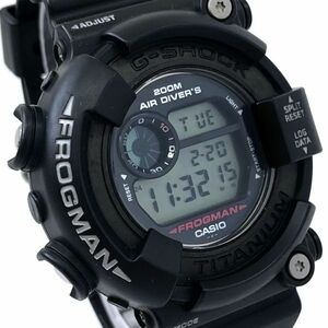 超美品 CASIO カシオ G-SHOCK ジーショック FROGMAN フロッグマン 腕時計 DW-8200Z-1T クオーツ デジタル チタニウム 箱付き 動作OK