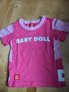 子供服　Tシャツ　BABYDOLL　ベビードール　ピンク色　110センチ(少し小さめ100cm位) 半袖Tシャツ