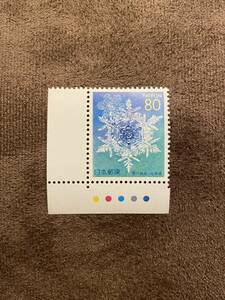 新品 切手 雪世界 北海道 雪の結晶 カラーマーク CM 80円 送料６３円から