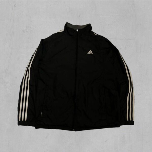 【adidas】00s adidas track jacket nylon アディダス ブラック 黒 ジャージ トラックジャケット