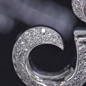 本物 極上品 フランクミュラー 定価135.3万円 純正フルダイヤモンド ラージサイズ No.3 タリスマン K18WG ペンダント ネックレス 保存箱付の画像3