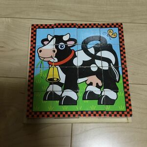 メリッサ&ダグ Farm Cube Puzzle ファームキューブパズル　6面　木製パズル