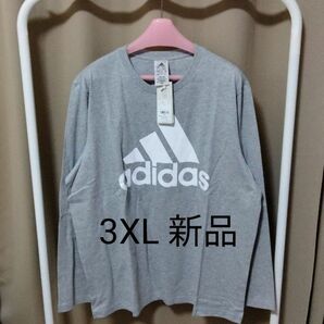 adidas ビッグロゴ長袖Tシャツ（ユニセックス）