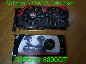 ＃グラフィックボード MSI GeForce GTX 770とGeForce 8800 GT 動作確認OK 現状渡しの中古品！