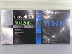 ＜ジャンク品＞maxell オープンリールテープ 2本セット [XLI 50-120B]+[UD 35-180PR]（11624013001805DJ）