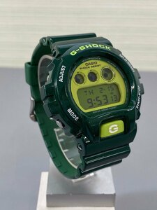 ＜中古品＞CASIO カシオ G-SHOCK ジーショック DW-6900CC グリーン Crazy Colors クレイジーカラーズ（32424021102634SM）