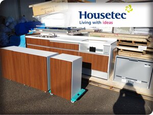 ■展示品■未使用品■Housetec/ハウステック■prugna/プルーニャ■W255■左シンク■レンジフード■I型システムキッチン■100万■ymm1669m