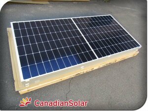 ■新品■未使用品■CanadianSolar■CS3W-445MB-AG■両面受光型■BiHiKu/445W/ソーラーパネル・太陽光モジュール/6枚セット/35万/khh2165k