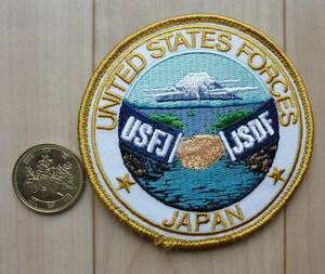 ☆UNITED STATES FORCES JAPAN:USFJ JSDF ベルクロ付:未使用品:送料無料