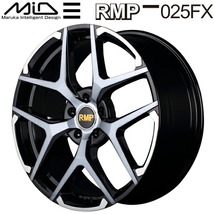 MID RMP 025FX ホイール4本 ブラックポリッシュ/ハイブリッドクリア/Gold 7.5J-19インチ 5穴/PCD100 インセット+48_画像1