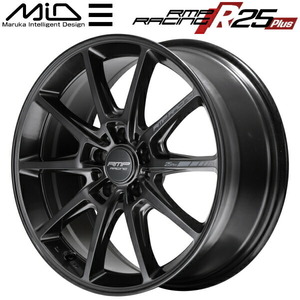 MID RMP RACING R25 Plus ホイール4本 ディープチタンシルバー 7.0J-17インチ 5穴/PCD100 インセット+48