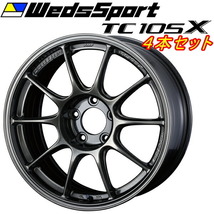 ウェッズスポーツ TC105X ホイール4本 EJチタン 8.5-17インチ 5穴/PCD114.3 インセット+32_画像1