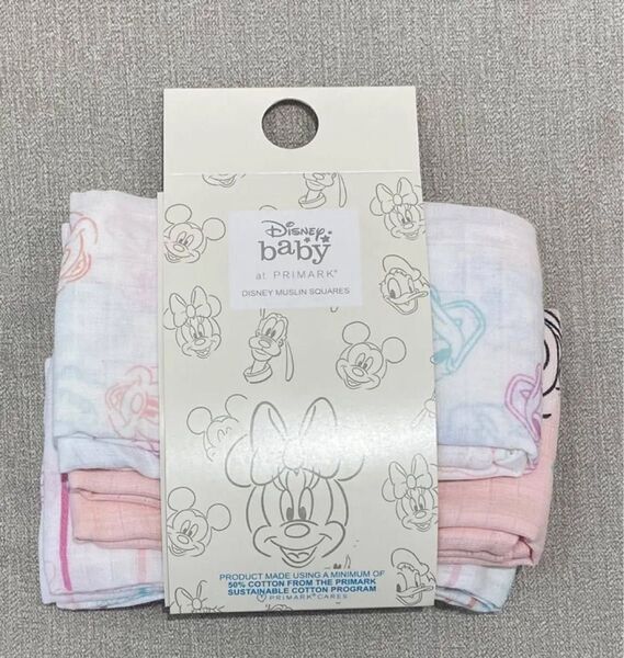 Primark プライマーク モスリン 3枚セット ミッキーミニー&フレンズ