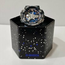 CASIO カシオ G-SHOCK Gショック GM-110EARTH-1AJR メタルカバード 地球モチーフ メンズ クオーツ腕時計 アナデジ 箱/保証書 稼働 極美品_画像7