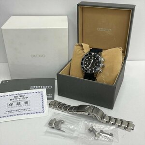 SEIKO セイコー プロスペックス V192-0AD0 SBDL061 流通量限定モデル メンズ腕時計 ソーラー クロノ 替ブレスレット/箱/保証書付き 極美品