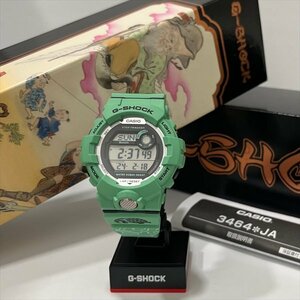 CASIO カシオ Gショック GBD-800SLG-3JR 七福神シリーズ 福禄寿モデル ライトグリーン系 デジタル メンズQZ腕時計 箱/保証/スタンド 極美品