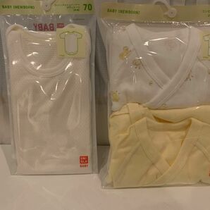 新品未使用　出産準備　写真の右側　コンビ肌着（2枚) セット