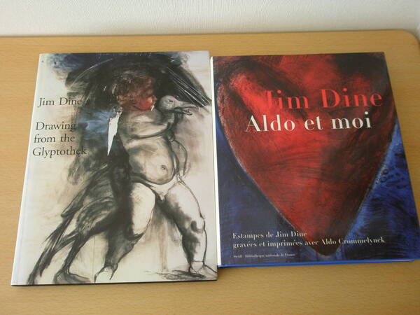 洋書　ジム・ダイン　Jim Dine　Drawing from the Glyptothek　ALDO ET MOI　図録　2冊