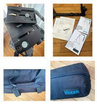 【良品】Viten Pro-6 System ヴィンテン プロ6　ボール径75mm・フロアスプレッダー付き　業務用三脚システム　バッグ・取扱説明書付き_画像9