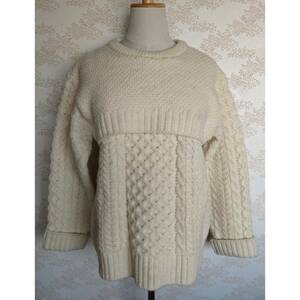 ROSEBUD ROSE BUD Rose Bud cable knitted Alain knitted vintage fisherman Vintage knitted sweater Fisherman old clothes 