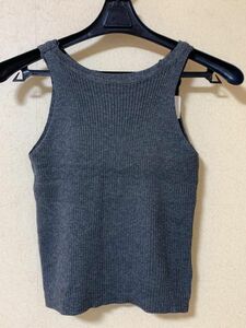  back Cross tank top M gray [KAE-2100]