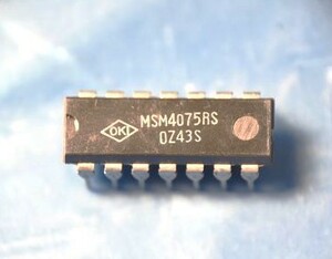 沖電気のC MOS IC「MSM4075RS」10個　未使用品③