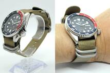 腕時計ベルト NATOタイプ 20mm カーキ 厚手 ナイロン素材_画像5