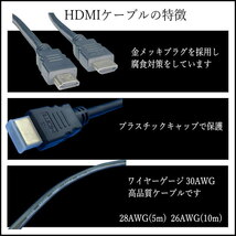 高速・高品質 Ver2.0 1.5m HDMIケーブル 4KフルHD 3D映像 ネットワーク 60fps 対応 ハイスピード 2HDMI-15 【送料無料】_画像6
