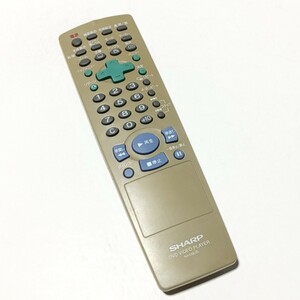 D　 保証有り　良品　送料無料　シャープ DVD・ビデオリモコン　 NA538JD 