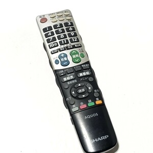 H 　保証有り　良品　送料無料 SHARP 　　　　テレビリモコン　 GA826WJSA「LC-32E8/LC-32E7/LC-26E8/LC-26E7/他