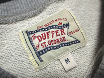 【DUFFER ダファー】 クルーネックスウェット　胸ロゴ刺繍　サイズM　杢グレー　The DUFFER of St.GEORGE ジョイックス_画像5