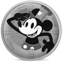 2023 フランス ディズニー100周年 ミッキーマウス パリ造幣局発行カラーメダル_画像2